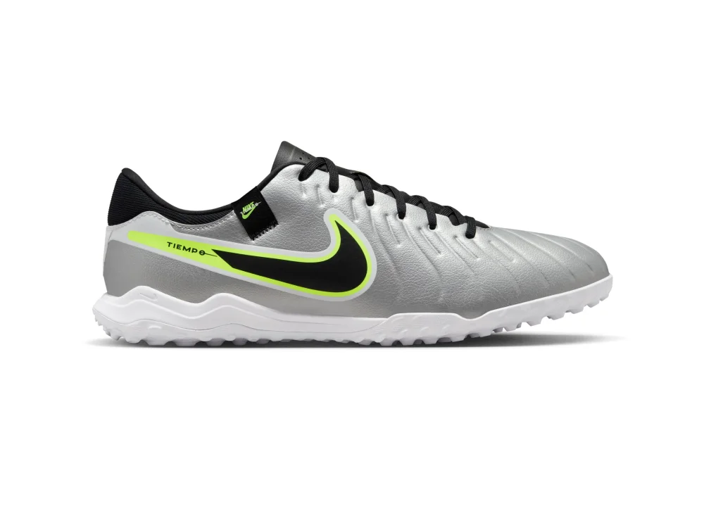 Nike Tiempo Legend 10 Academy Turf Shoes, Metallic Silver  display picture 3